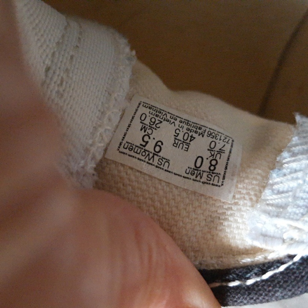 Vans Black and White Checkered Flats - Picture 6 of 9